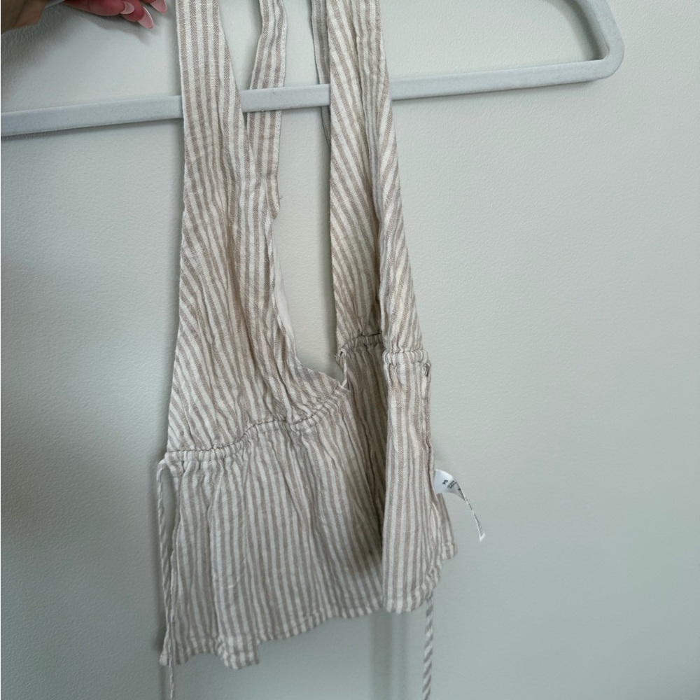 Garage Striped Halter Top